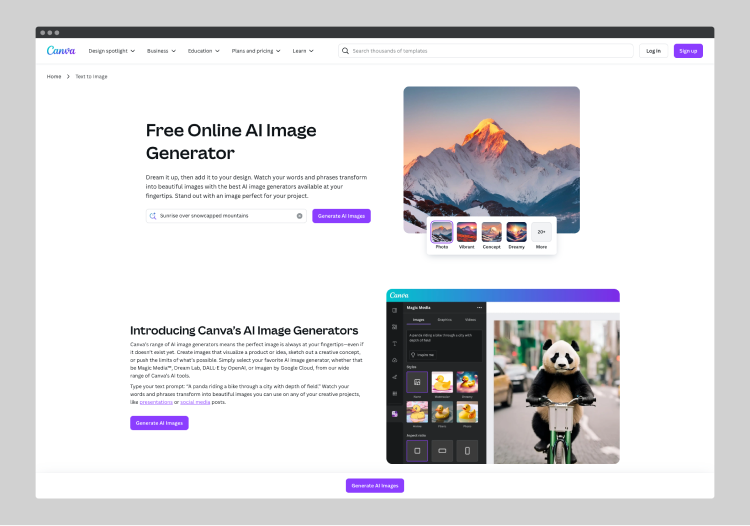 canva ai image generator tool amazon seller